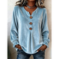 Casual blouse met V-hals en losse pasvorm voor dames