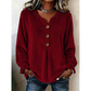 Casual blouse met V-hals en losse pasvorm voor dames
