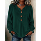 Casual blouse met V-hals en losse pasvorm voor dames