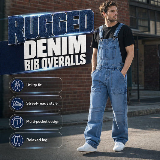 Heren-overalls van denim met klassieke pasvorm