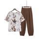 Moeiteloze set met bedrukte T-shirts