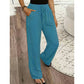 Casual broek met rechte pijpen voor dames