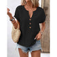 Casual dames-top met V-hals en korte mouwen