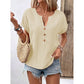 Casual dames-top met V-hals en korte mouwen