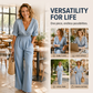 Elegante jumpsuit met V-hals en wijde pijpen voor dames