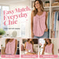 Gedrukte mouwloze top voor dames met knoopdetails