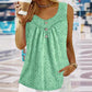 Gedrukte mouwloze top voor dames met knoopdetails