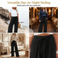 Casual damesbroek met hoge taille en wijde pijpen