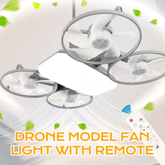 E27-drone-modelventilatorklamp met 3 snelheden en afstandsbediening