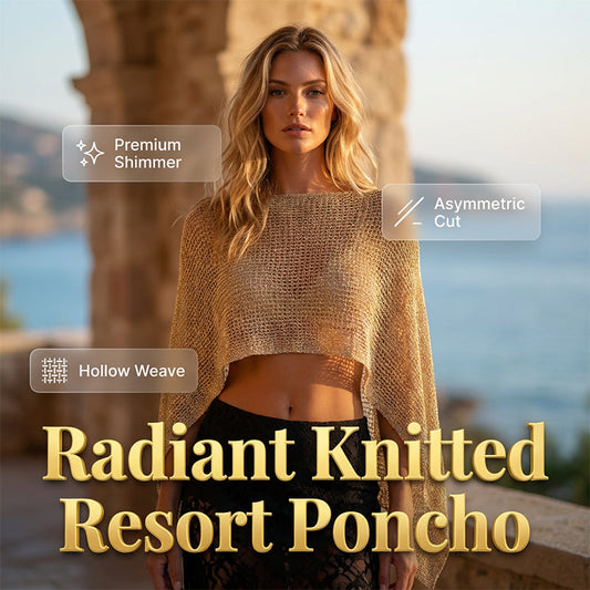 🌺Zomerse uitverkoop: 50% KORTING💐Geholde gebreide sjaal-poncho voor dames