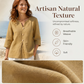 Casual damesblouse met V-hals en knopen