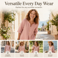 Casual damesblouse met V-hals en knopen