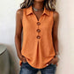 Zomerse mouwloze blouse met knopen voor dames