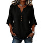 👔 Veelzijdige blouse met korte mouwen en V-hals — Lichtgewicht en ademend