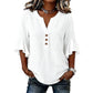 👔 Veelzijdige blouse met korte mouwen en V-hals — Lichtgewicht en ademend