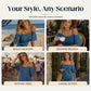 Off-shoulder jurk met bandjes en franjes voor dames