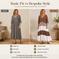 Zomerse maxi-jurk met V-hals en knoopsluiting voor dames