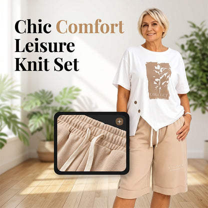Casual tweedelige zomerse shortset voor dames