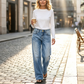 👖 NU 50% KORTING! ✨ Premium Losse Pasvorm Rechte Pijp Jeans – Hoogwaardige Denim & Ontspannen Comfort – Perfect voor Dagelijks Dragen 🌿💙