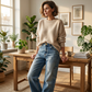 👖 NU 50% KORTING! ✨ Premium Losse Pasvorm Rechte Pijp Jeans – Hoogwaardige Denim & Ontspannen Comfort – Perfect voor Dagelijks Dragen 🌿💙