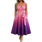 🥳 TOP TREND 2026 👗 Verloop Jurk met V-hals –Elegante pasvorm & luchtige zomerstijl🌸