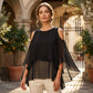 Zomertop met blote schouders en ruches voor dames
