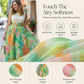 Midi-rok van tule met bloemenprint in aquarelstijl voor dames