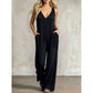 Zomerse jumpsuit met V-hals voor dames, voor een nonchalante look