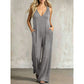 Zomerse jumpsuit met V-hals voor dames, voor een nonchalante look