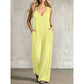 Zomerse jumpsuit met V-hals voor dames, voor een nonchalante look