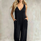 Zomerse jumpsuit met V-hals voor dames, voor een nonchalante look