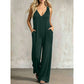 Zomerse jumpsuit met V-hals voor dames, voor een nonchalante look