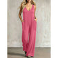 Zomerse jumpsuit met V-hals voor dames, voor een nonchalante look