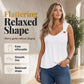 Zomerse effen mouwloze vesttop met losse pasvorm voor dames