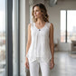 Gelaagde kanten tanktop voor dames