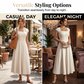 Elegante A-lijnjurk met vierkante halslijn voor dames, slank model, lange jurk