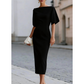 🌸👗 Dames Midi Jurk 2026 Elegant Model Met Taillering, Slankmakende Middellange Jurk voor Vrouwen, Geschikt voor Amazon Wish en Eigen Webwinkels