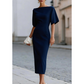 🌸👗 Dames Midi Jurk 2026 Elegant Model Met Taillering, Slankmakende Middellange Jurk voor Vrouwen, Geschikt voor Amazon Wish en Eigen Webwinkels