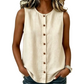Mouwloze tanktop met knoopsluiting voor dames