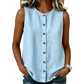 Mouwloze tanktop met knoopsluiting voor dames