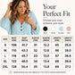 Dames-vrijetijdsblouse met V-hals en 3/4-mouwen