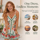 Mouwloze slipdress met bloemenprint voor dames