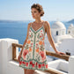 Mouwloze slipdress met bloemenprint voor dames