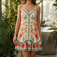 Mouwloze slipdress met bloemenprint voor dames
