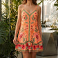 Mouwloze slipdress met bloemenprint voor dames