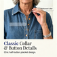 Loose-fit denim jurk voor dames