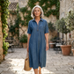 Loose-fit denim jurk voor dames