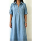 Loose-fit denim jurk voor dames