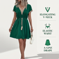 Boho-jurk met V-hals en kant voor dames