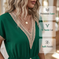 Boho-jurk met V-hals en kant voor dames